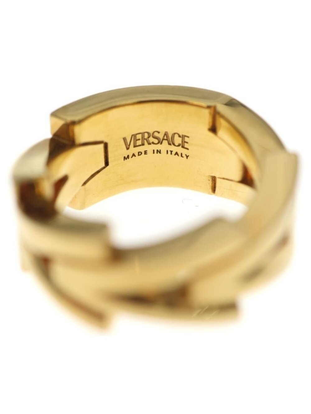 Versace Chain Ring Logo Gold - Picture 6 of 7